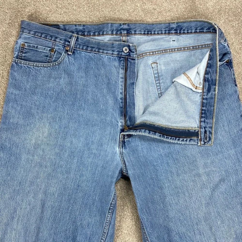 Levis 560 Comfort Fit Tapered Leg Jeans Mens Sz 48x32 Blue Classic Rugged Denim